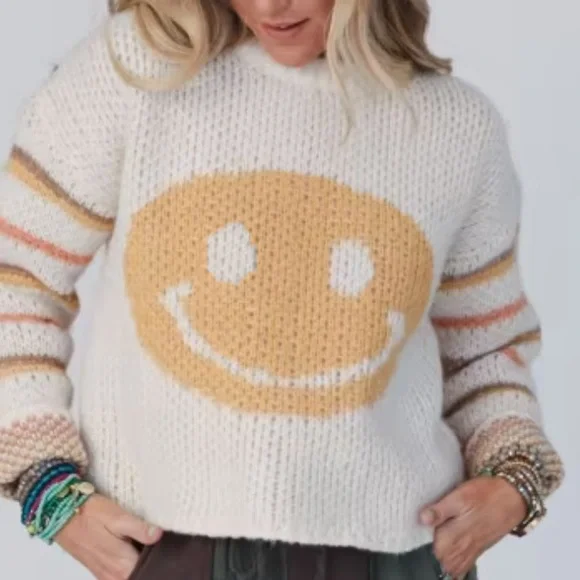 Three Bird Nest Easel Best Life Sweater - Picture 1 of 7